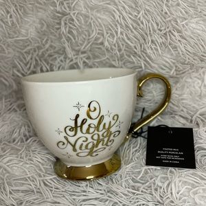 Grateful Gatherings White & Gold Coffee Mug